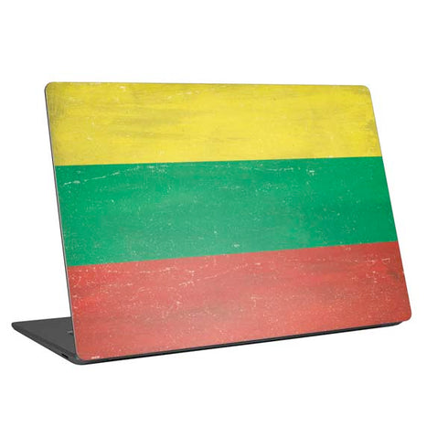 Lithuania Flag Distressed Universal Laptop 14in (11.4 x 8.2in) Skin
